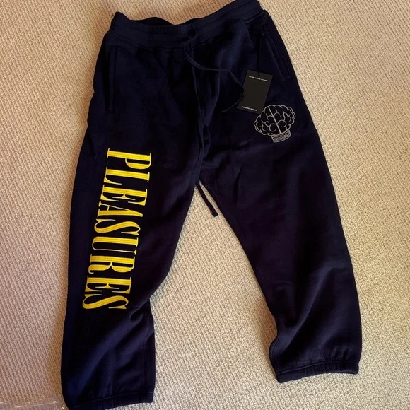 Pleasures N.E.R.D. Navy Sweatpants - Picture 3 of 5